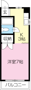 コーポ福島3060650 - 間取り図
